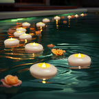 24 Pack 3” Flameless LED Floating Candles - Waterproof