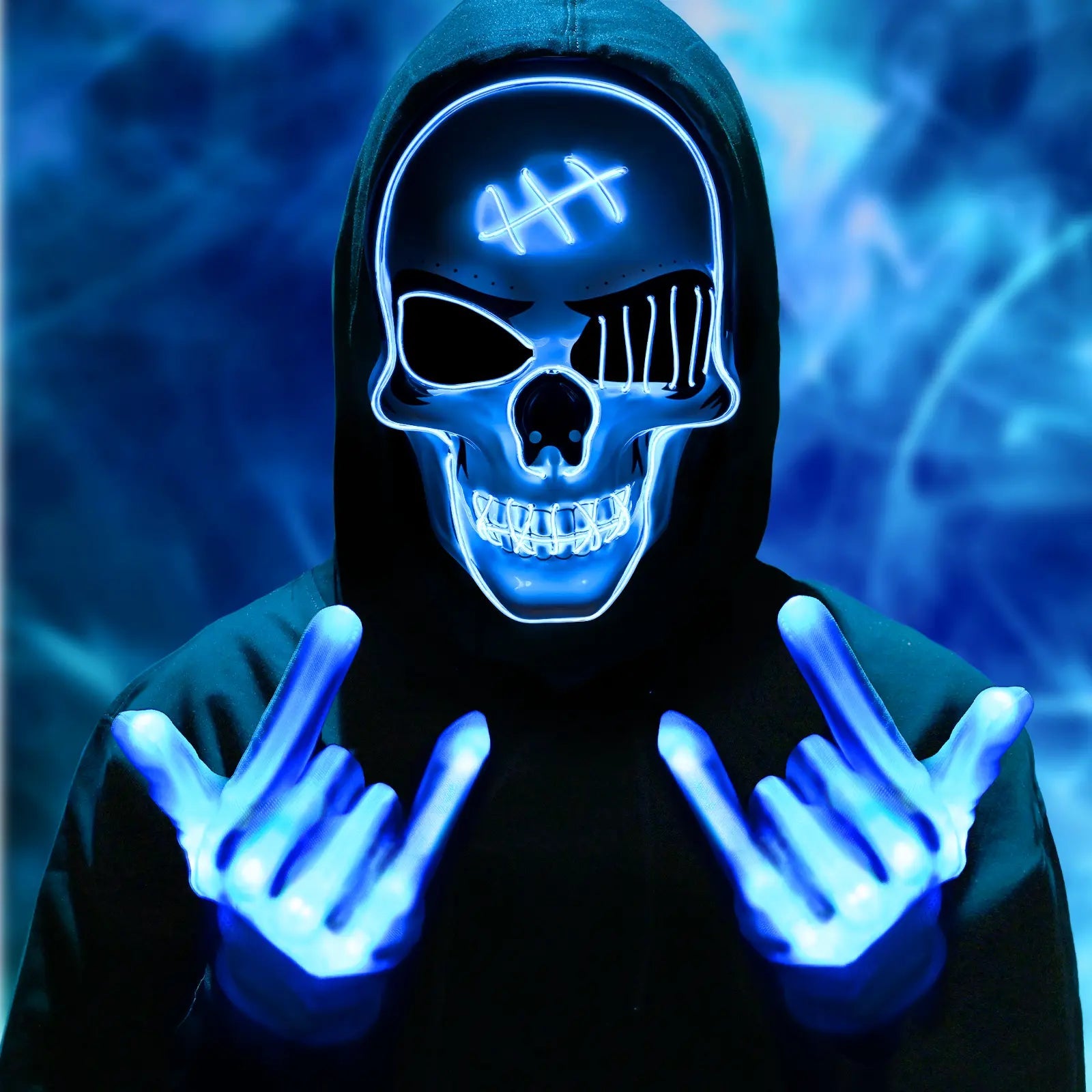 Halloween LED Mask – Spooky Skull