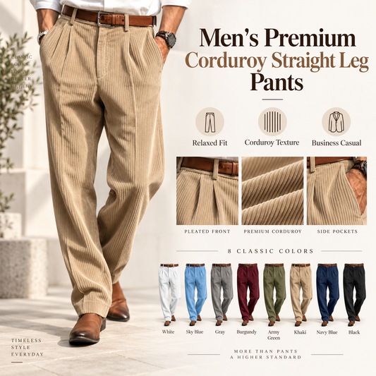 Men's Corduroy Trousers – Autumn/Winter 2026