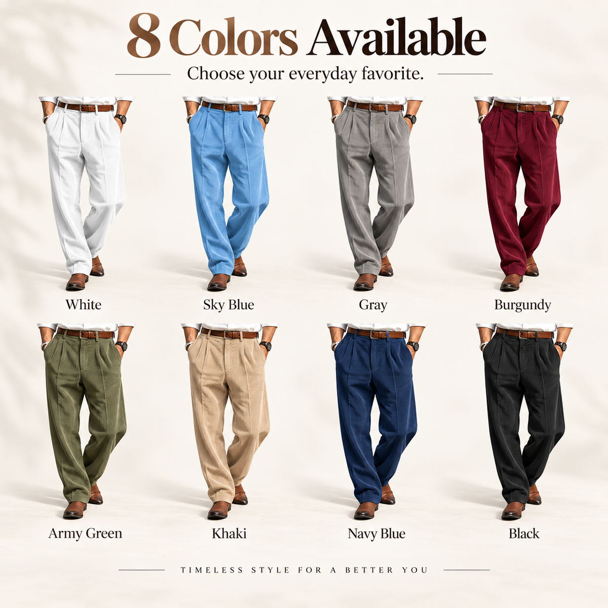 Men's Corduroy Trousers – Autumn/Winter 2026