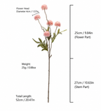 Artificial Flower Vase Centerpiece with 12 Mums & Eucalyptus