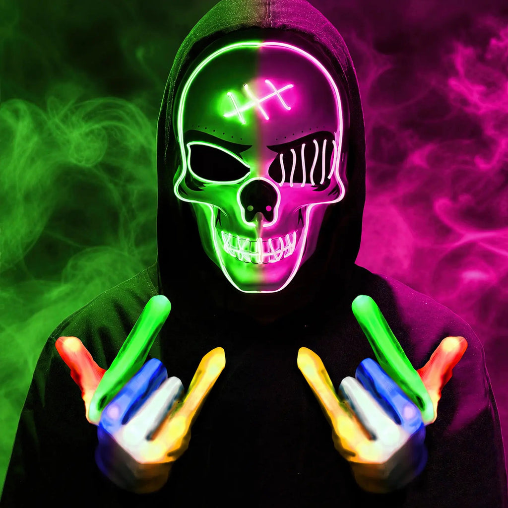 Halloween LED Mask – Spooky Skull