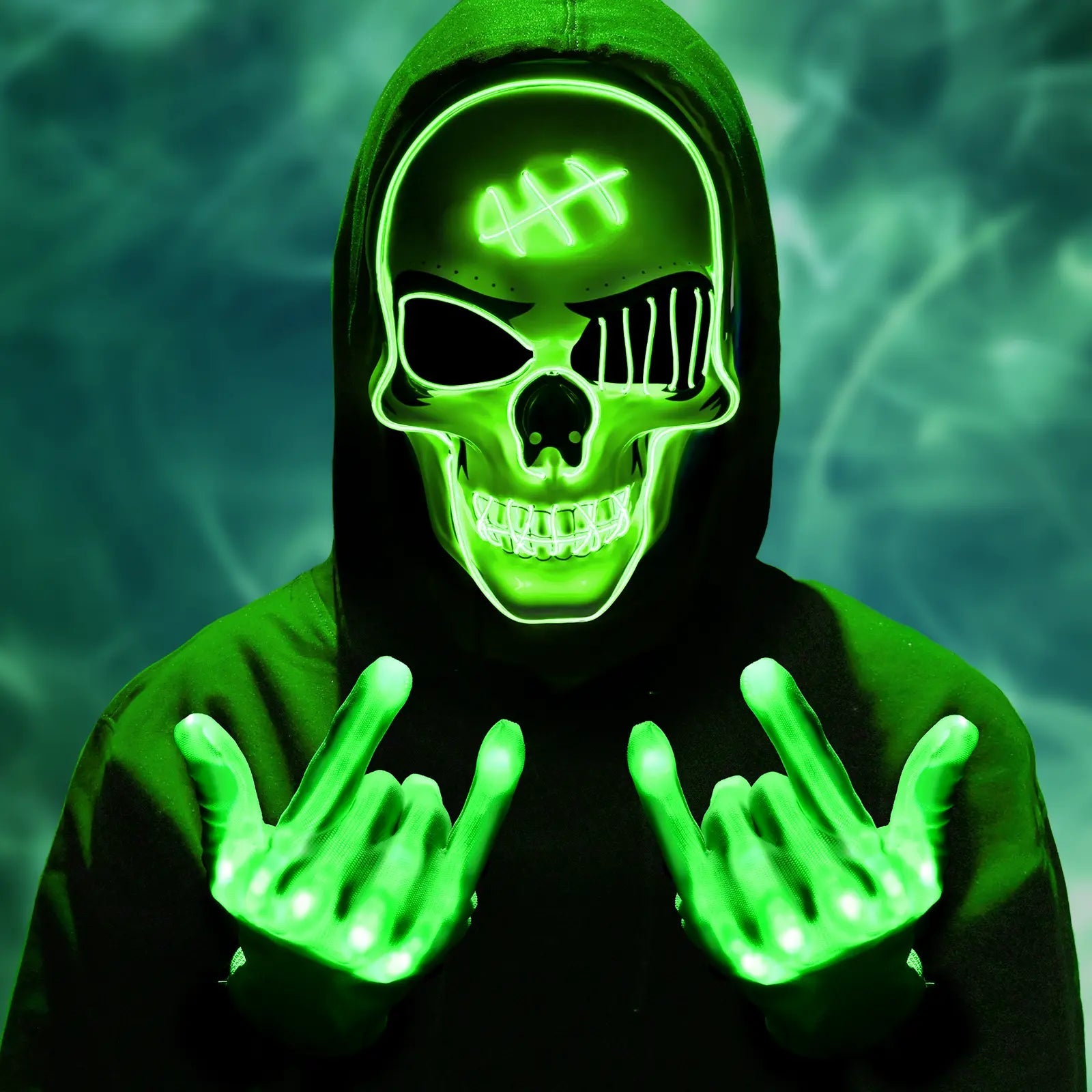 Halloween LED Mask – Spooky Skull