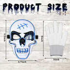 Halloween LED Mask – Spooky Skull