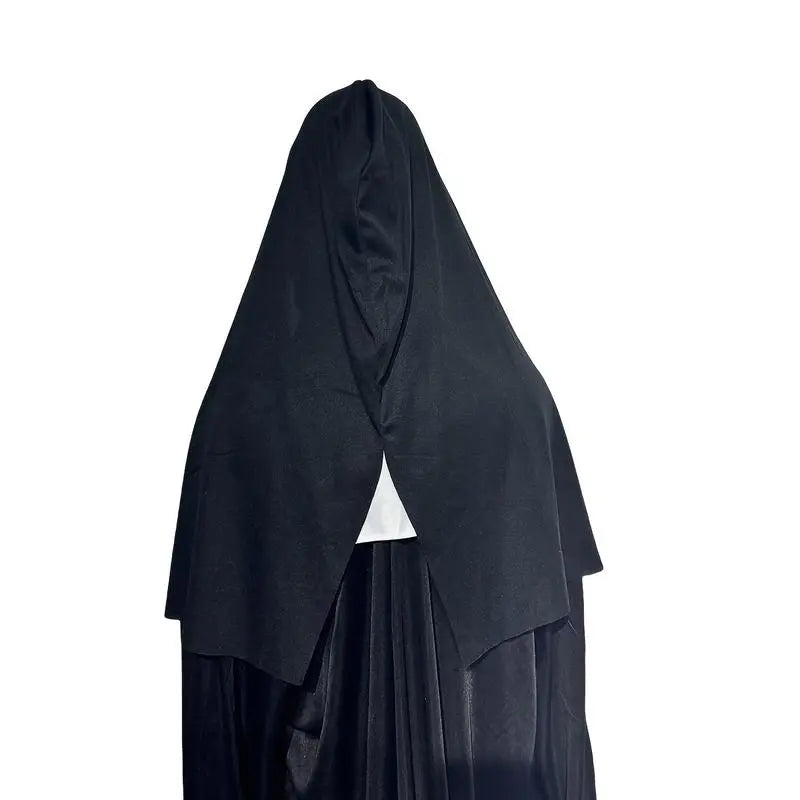 Funky Nun Latex Mask with Yellow Eyes for Halloween