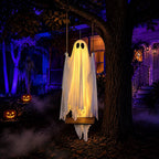 Halloween Decorations Outdoor 5FT Ghost Swing Lights